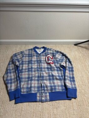 Unique Champion Varsity Style Sweatshirt in Blue and Gray